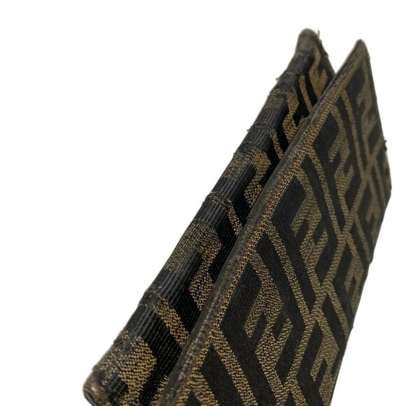 FENDI Zucca 8m0009 Beige Black Jacquard - Long Wallet - Picture 3 of 13